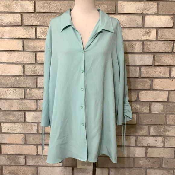 Tops - Women's Aqua Blouse